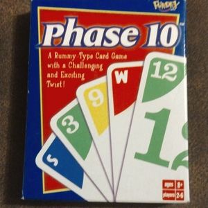 2001 PHASE 10 Cards - A Rummy Type of Game with a Challenging and Exciting Twist